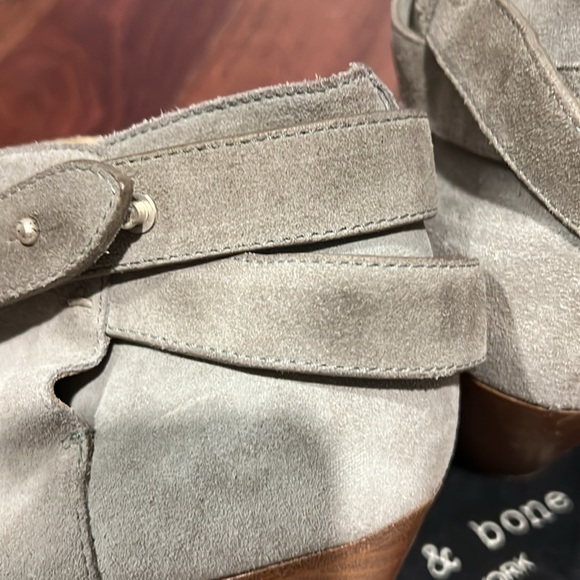 Grey suede Rag and Bone booties size 37 - Picture 3 of 4